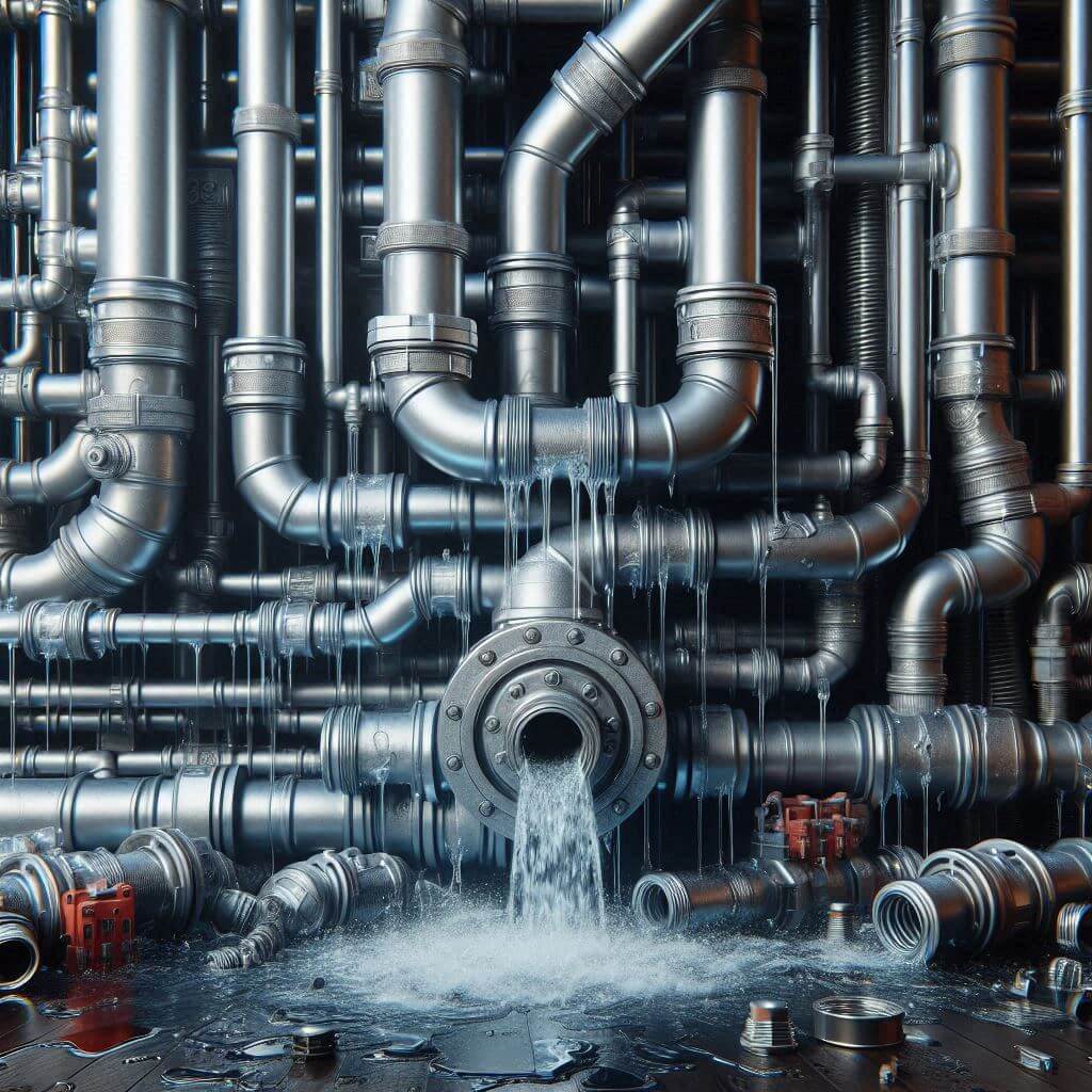 plumbing pipes water leaks